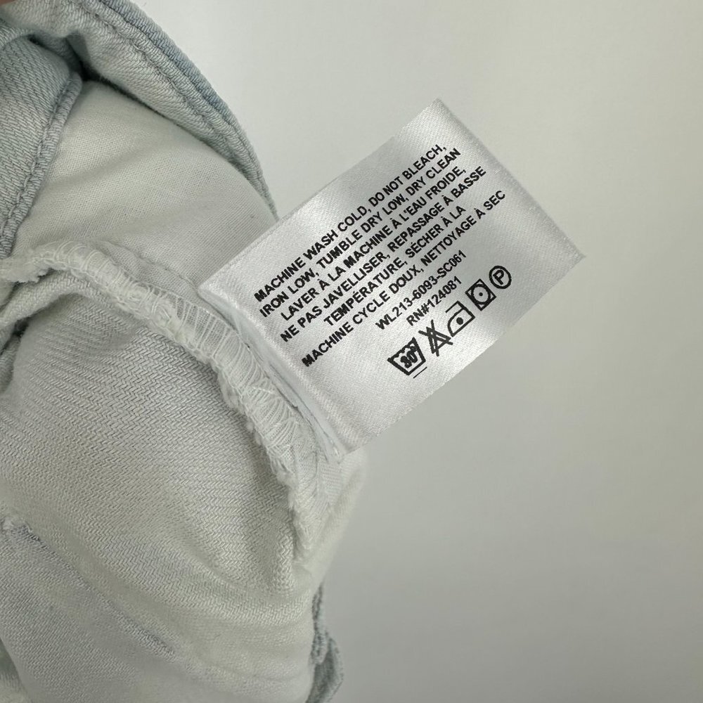 NWT Proenza Schouler White Label Chambray‎ Shorts Size 8 Bleach Blue - Picture 7 of 8